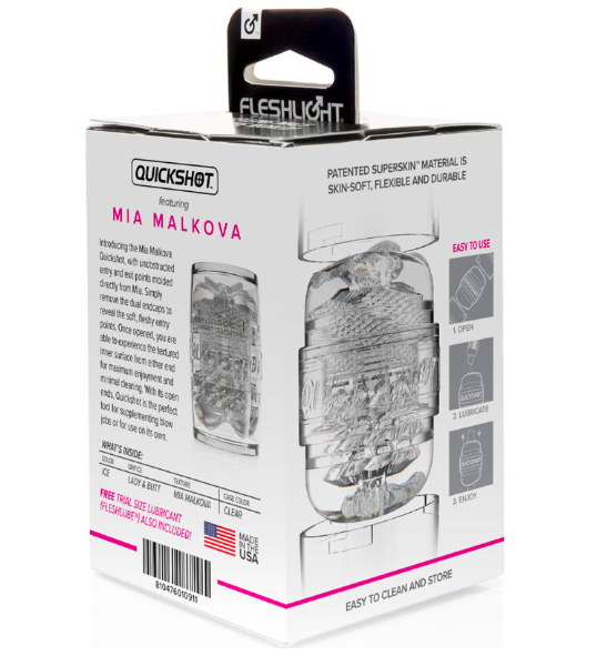 Shop bán Cốc thủ dâm cao cấp Fleshlight Quickshot Mia Malkova trong suốt mới nhất